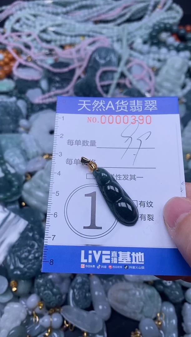 颈饰未镶嵌翡翠天然A货翡翠000390