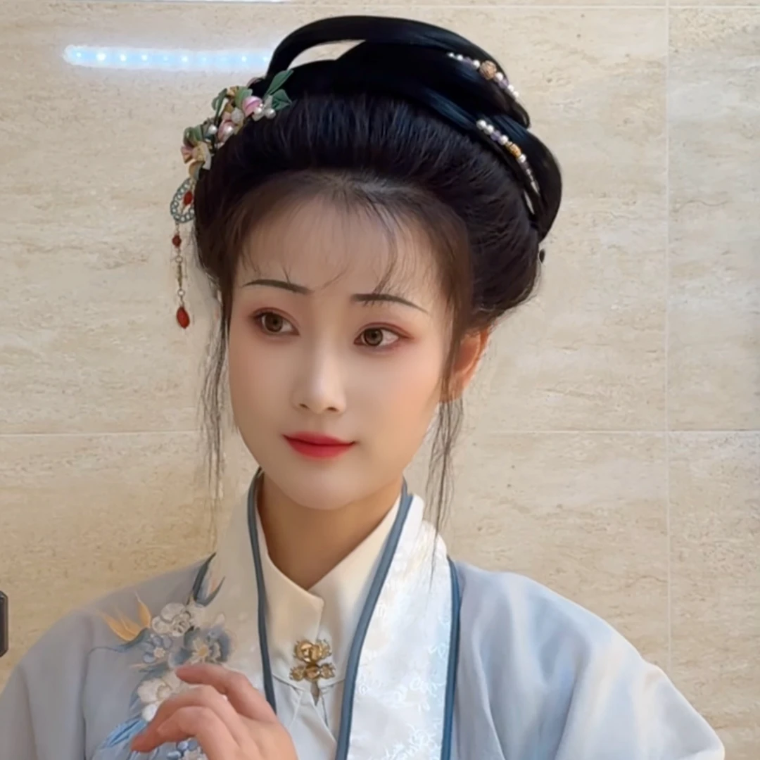 抓夹软发包汉服古装假发包一体式古风盘发全发丝