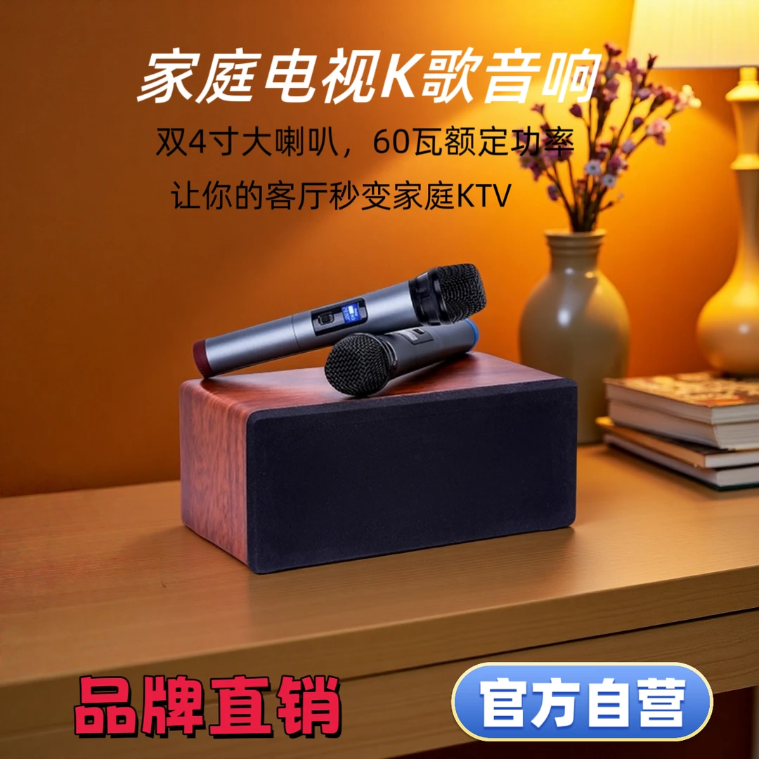 闻歌S10mini家庭KTV音响无线麦克风蓝牙K歌音响电视音响唱歌音箱