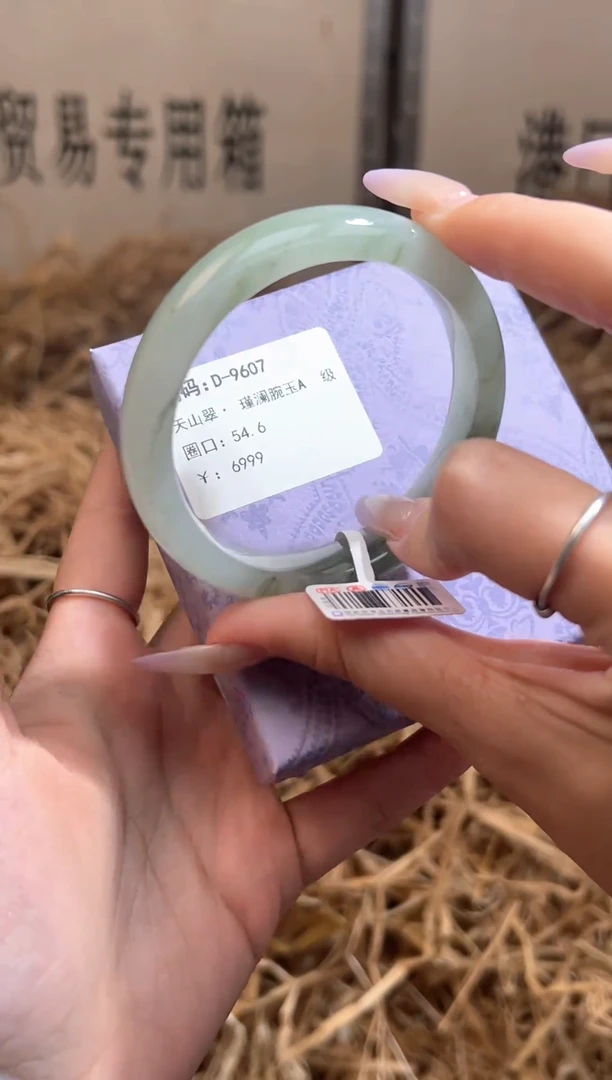 未镶嵌手镯石英质玉D9607