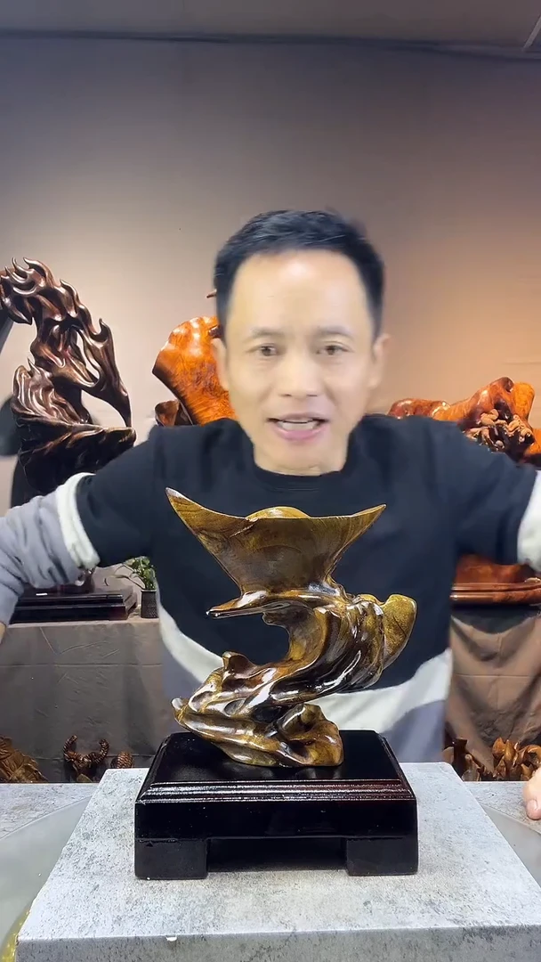 金丝楠龙*小叶桢楠随行摆件8