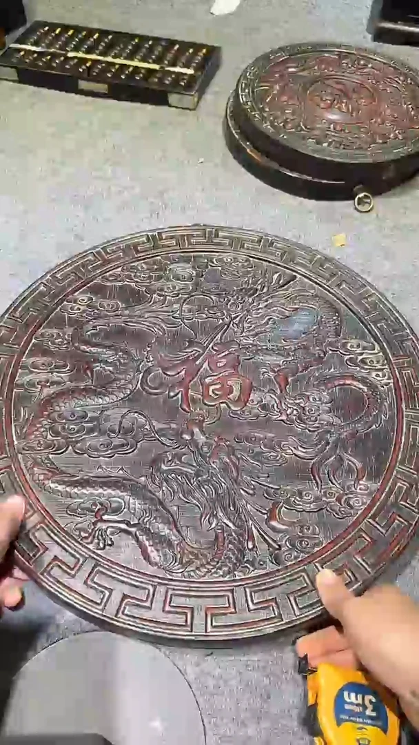 香榧木紫檀拆件雕刻板以直播间实物为准微瑕老物件