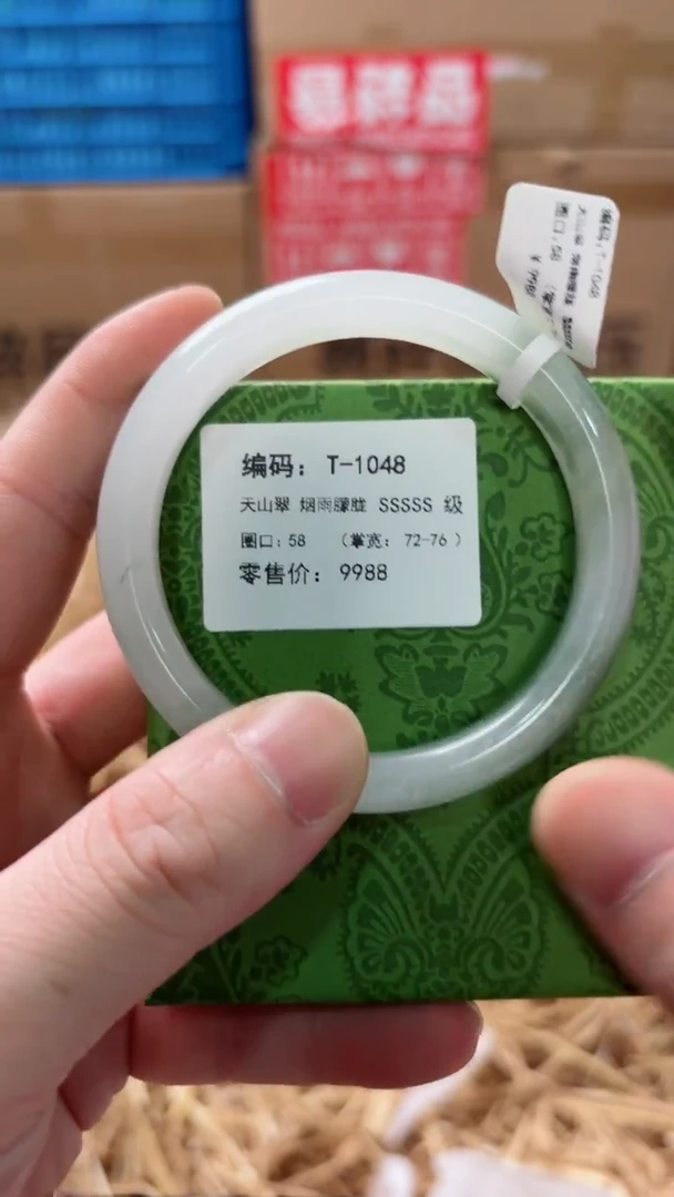 未镶嵌手镯石英质玉T-1048