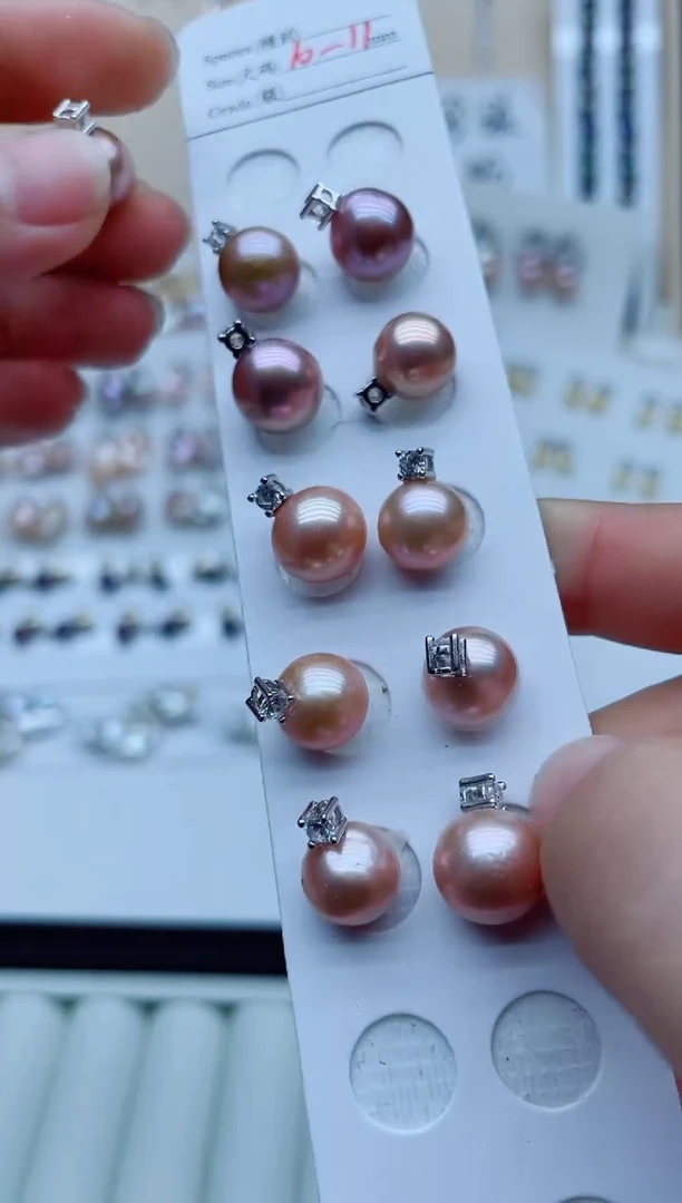 淡水珍珠银S925镶嵌吊坠(不含链)吊坠多样性发其一