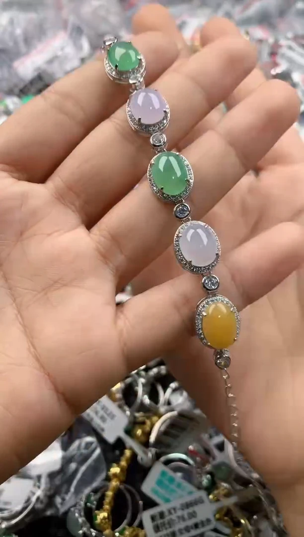 银S925镶嵌戒指翡翠222----1