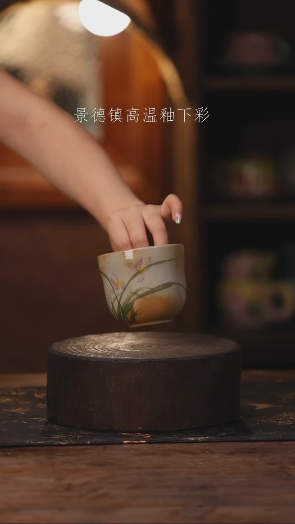 陶瓷景德镇高温釉下手绘陶瓷484