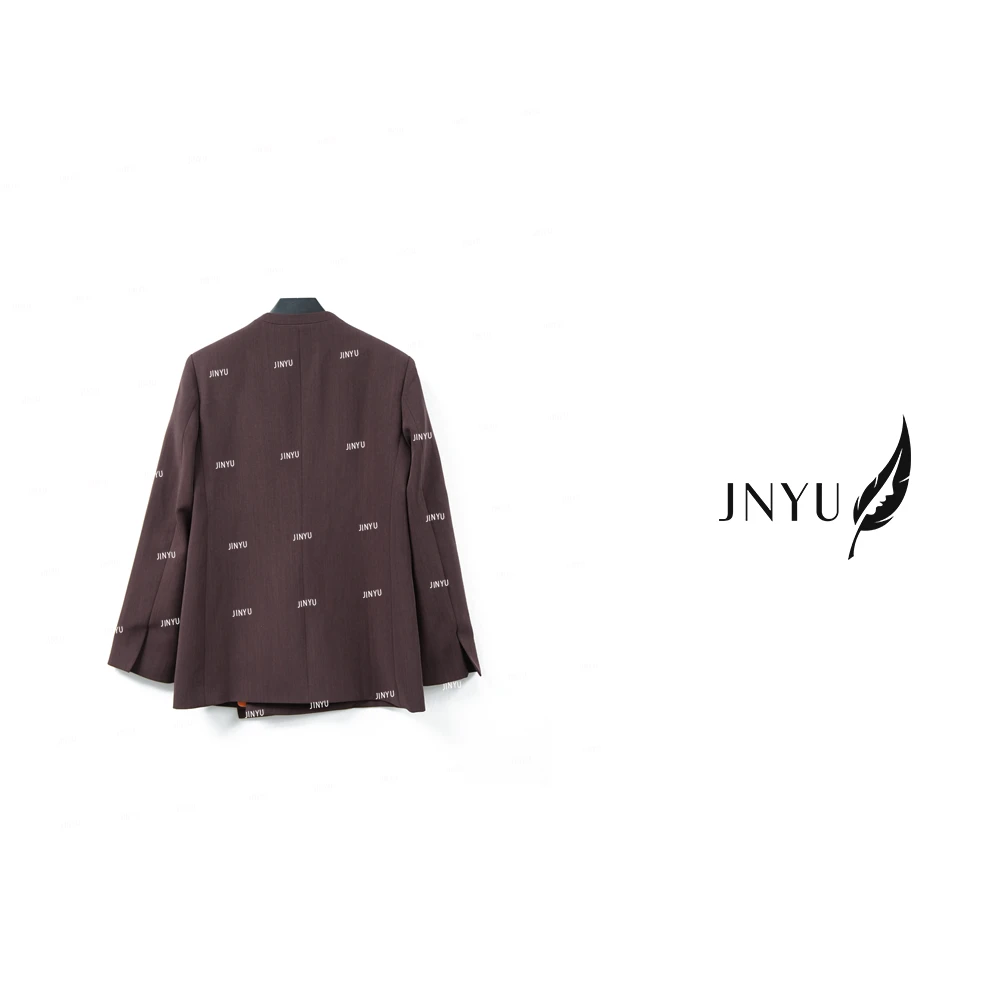 【JNYU】2025春夏新款简奢优雅无领廓形西装外套JYZYH8018
