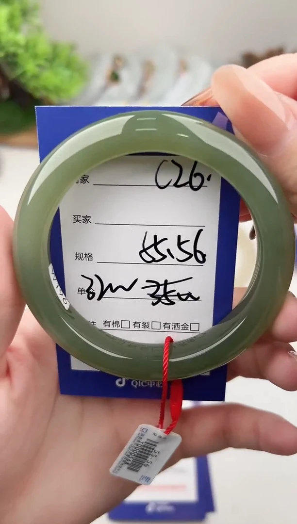 未镶嵌手镯和田玉微色差C26