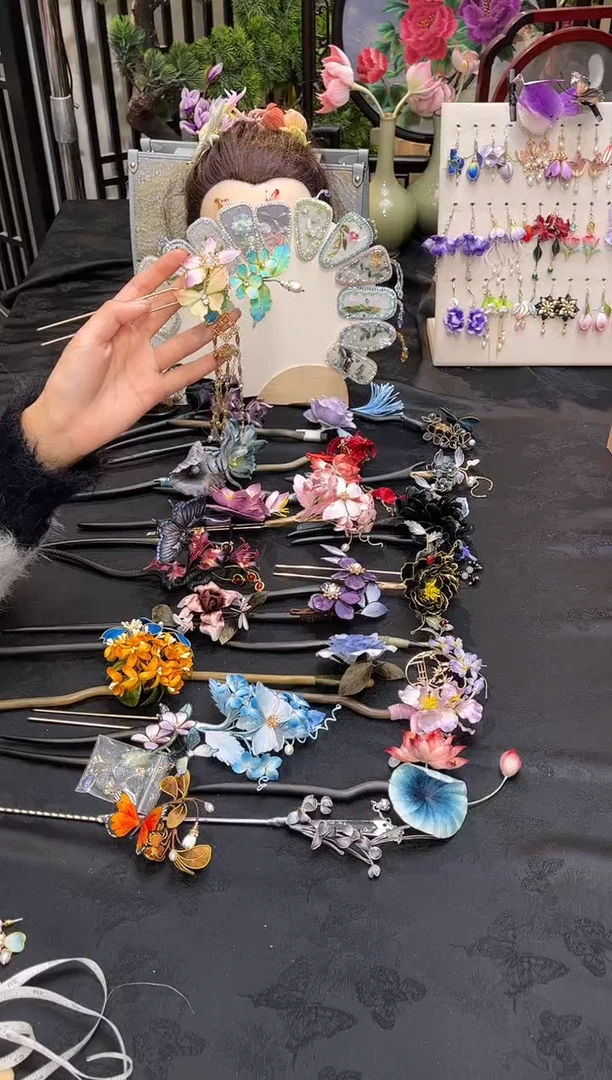 织绣紫*非遗手工苏绣饰品