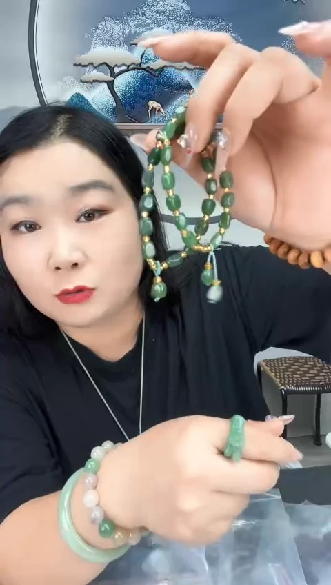 颈饰未镶嵌和田玉和田玉滴流手串发一个