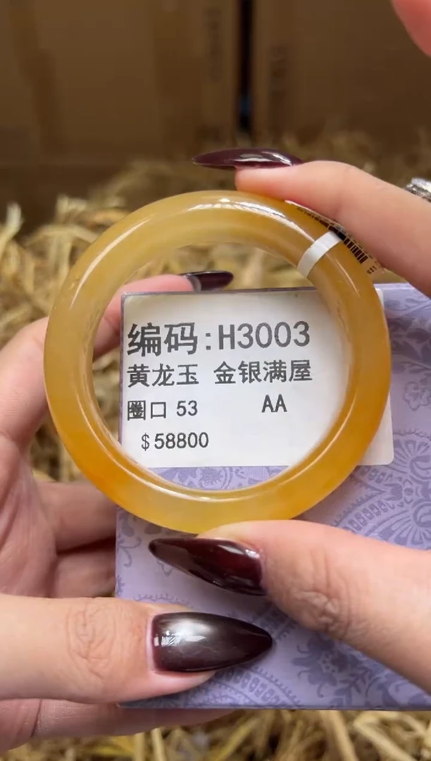 未镶嵌手镯石英质玉H3003