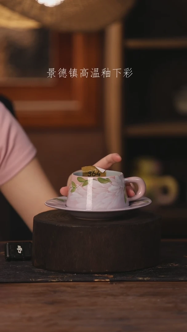 陶瓷景德镇高温釉下手绘陶瓷364