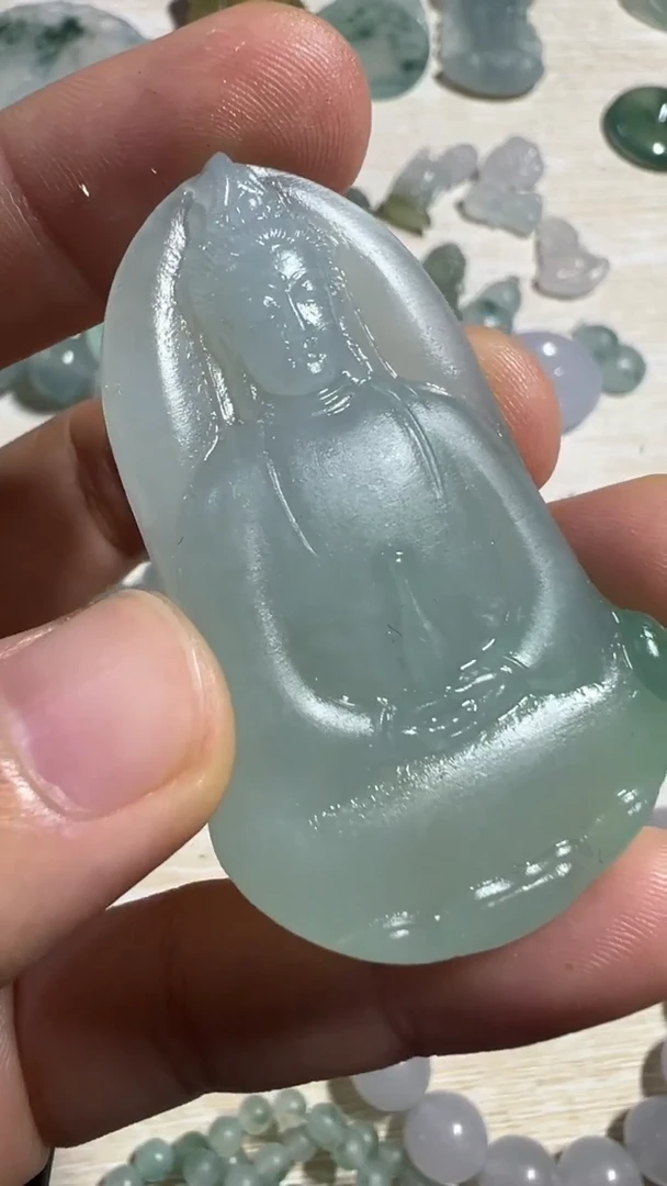 未镶嵌定制翡翠素衣