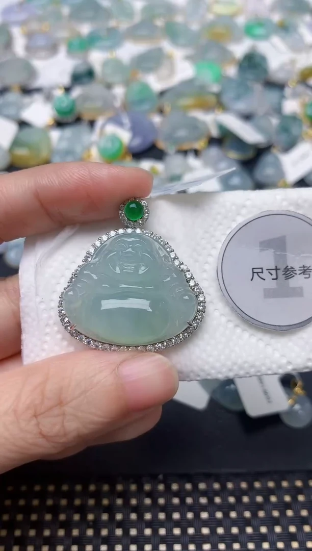 颈饰未镶嵌翡翠天然缅甸A货翡翠