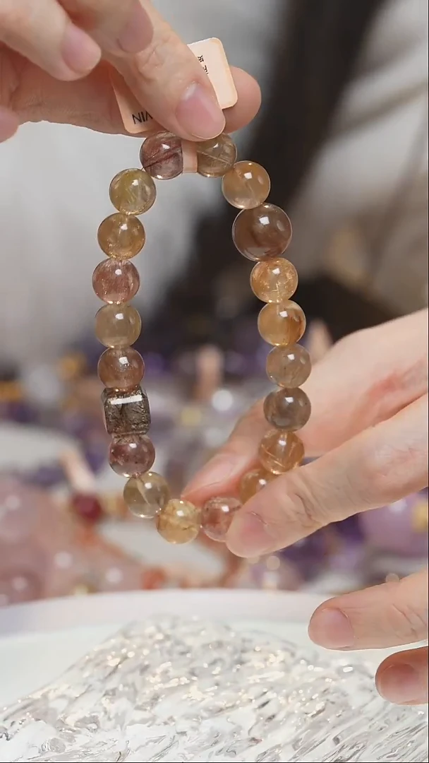 未镶嵌手串水晶彩发晶手串·MM0025OC696G058