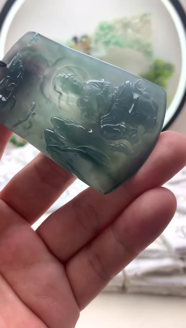 颈饰未镶嵌翡翠普贤