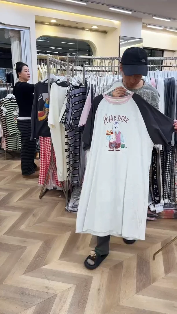 棉半袖睡裙160斤以下