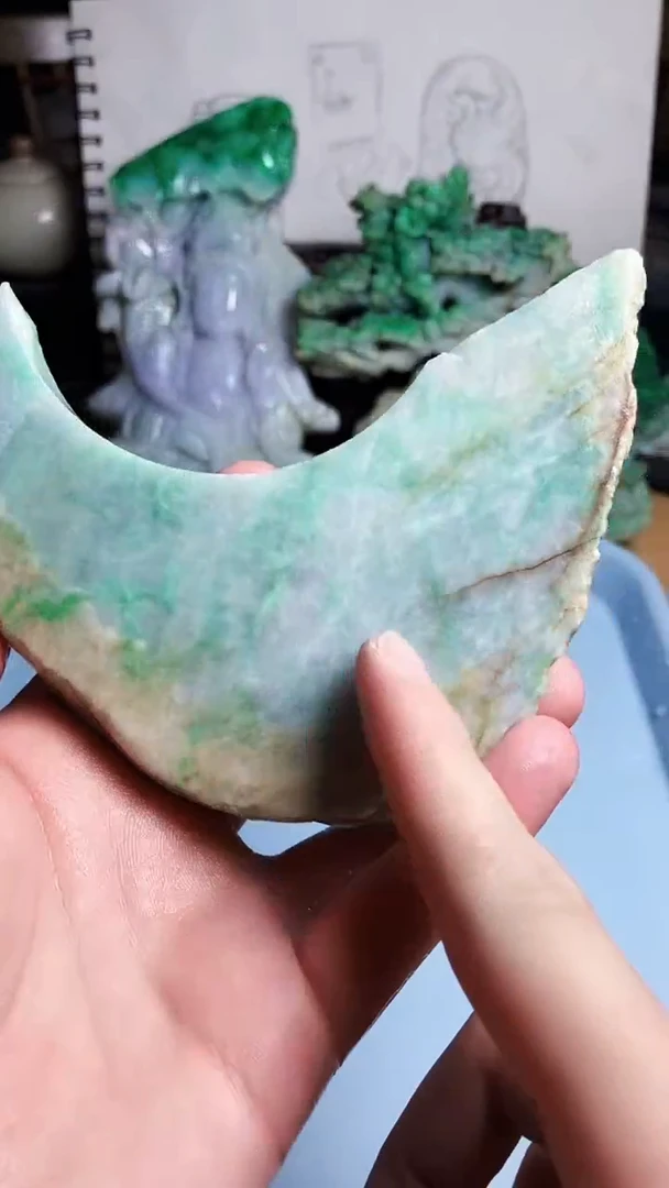 翡翠未镶嵌颈饰天然A货翡翠