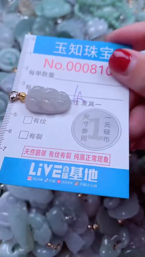 吊坠(不含链)未镶嵌翡翠8101