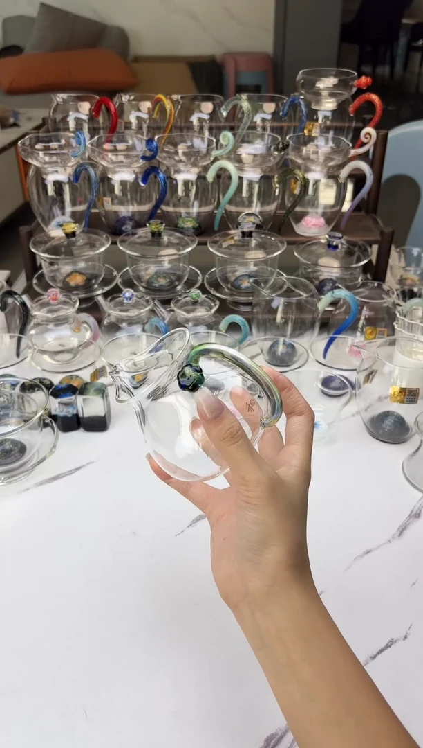 手工艺品玻璃禾器浮莲迷翠普通盒