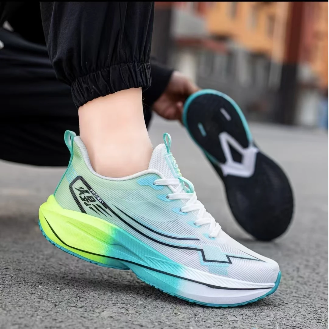 -44码网面马拉松透气运动鞋学生跑鞋超轻专业休闲鞋夏季男士男童