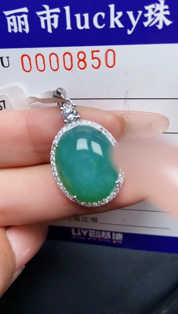 【闪购商品】翡翠颈饰银S925镶嵌0850