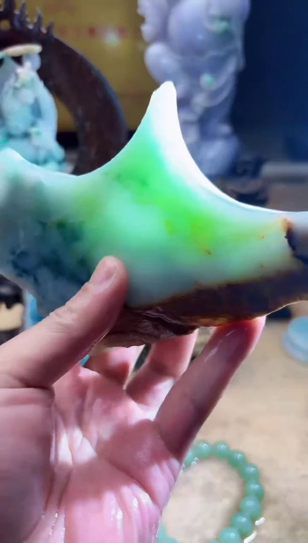 未镶嵌挂件翡翠A货张麦8496