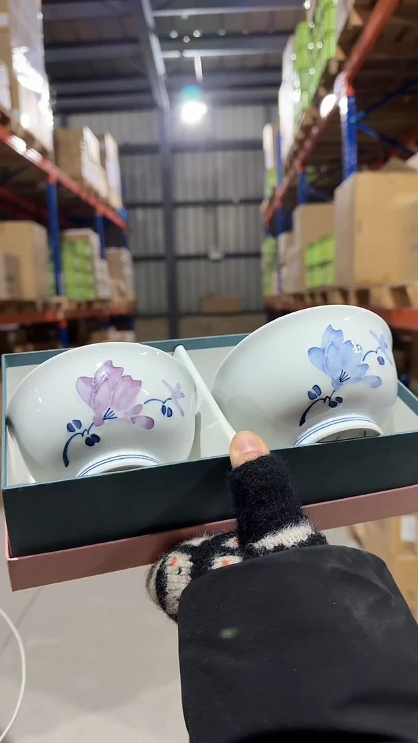 瓷辻が花 組飯碗辻が花 組飯碗