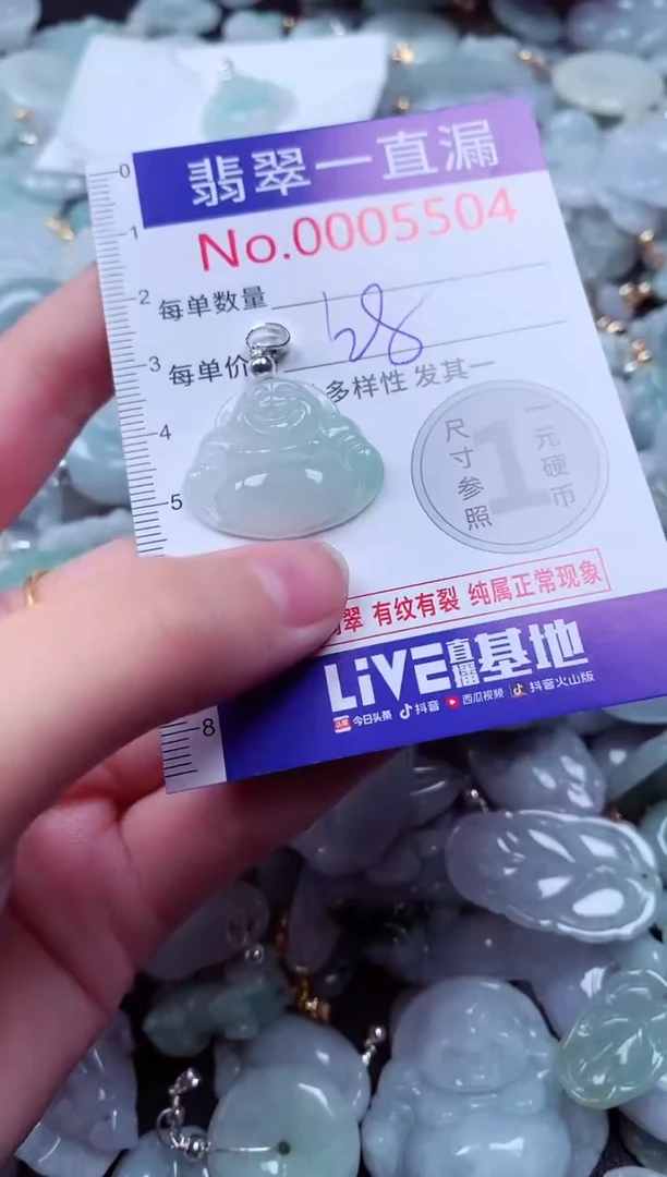 吊坠(不含链)未镶嵌翡翠5504