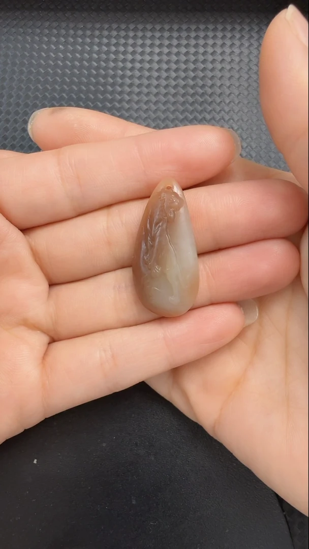 和田玉未镶嵌吊坠(不含链)566 虎