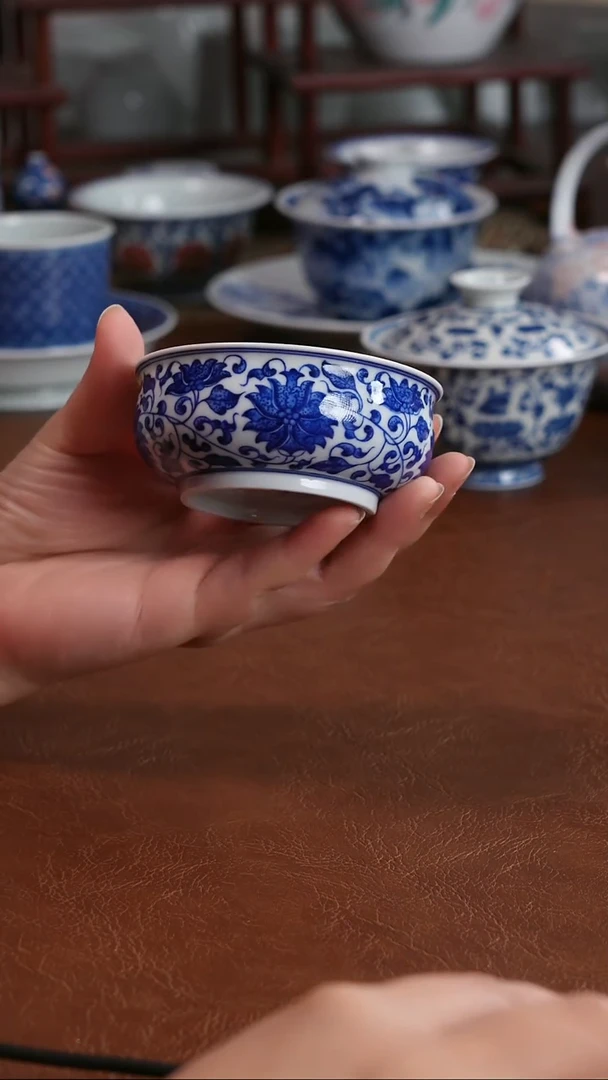 景德镇高端茶器墨奈手绘手工茶器