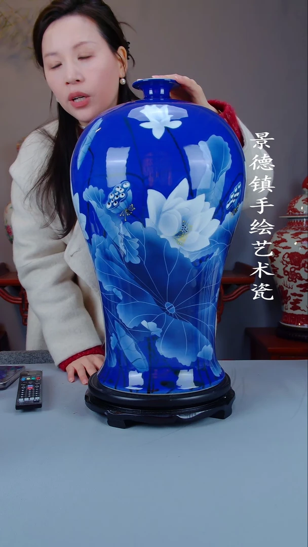 摆件陶瓷景德镇手工手绘陶瓷摆件49