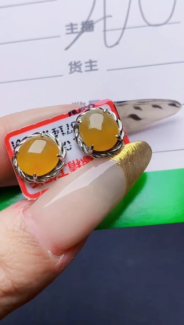 银S925镶嵌戒指翡翠6691
