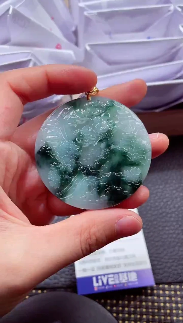 未镶嵌挂件翡翠000888