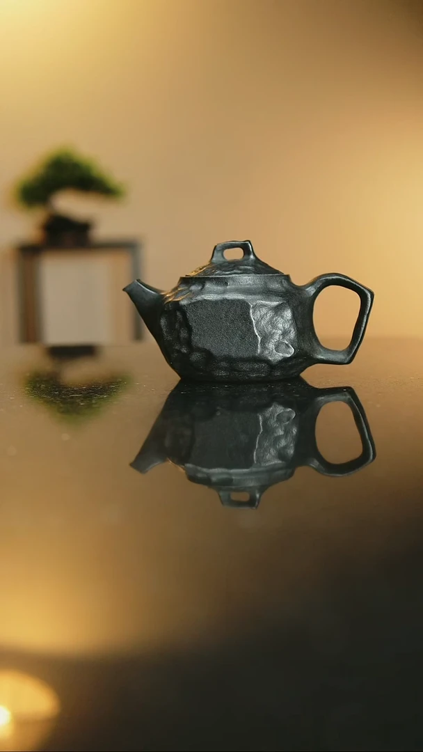 玄*五冰碛岩手工雕刻茶器