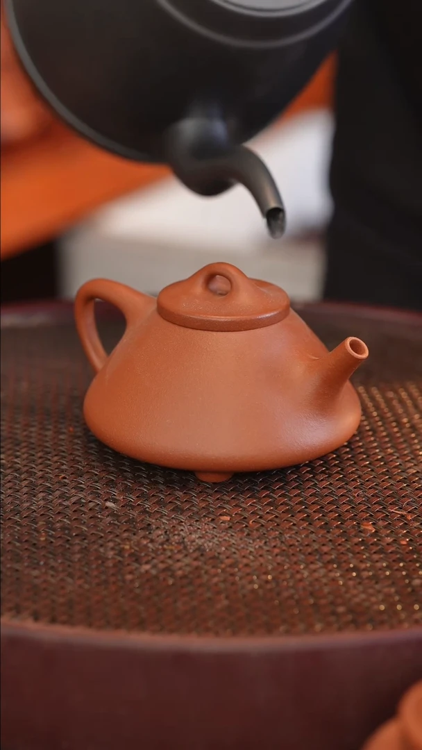 茶壶紫砂子冶石瓢 红清水 240cc