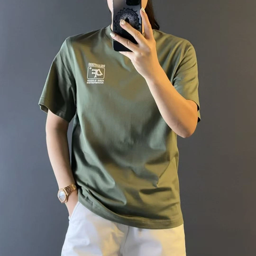 迪卡里奥费雷高端宠粉款全棉短袖105383夏款男装短袖T恤百搭