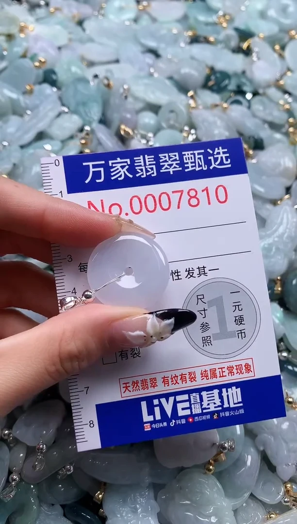 翡翠未镶嵌颈饰7810