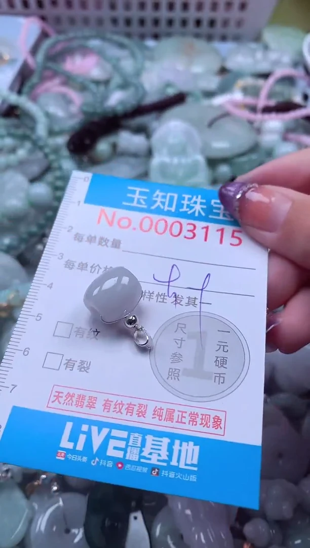 翡翠未镶嵌吊坠(不含链)3115