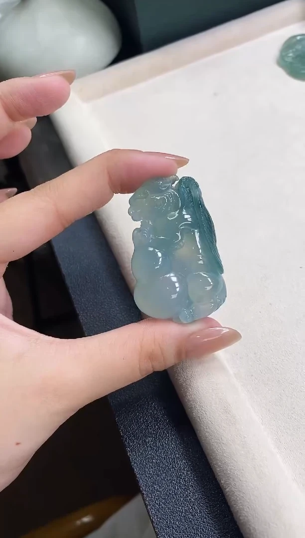 翡翠未镶嵌颈饰貔貅