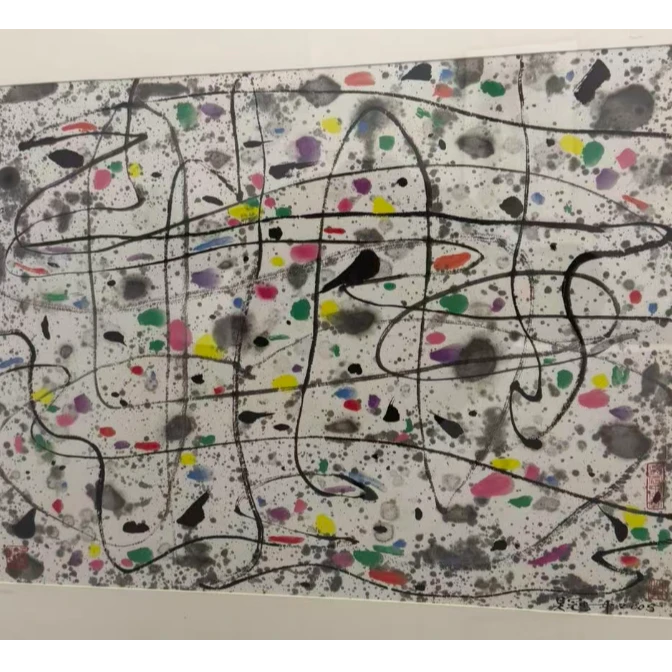 复刻版画吴冠中-48*61.5-春又至
