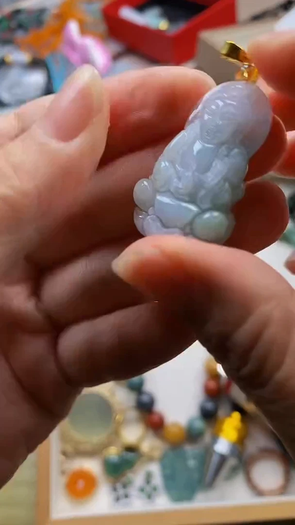 未镶嵌挂件翡翠缅甸翡翠A货334