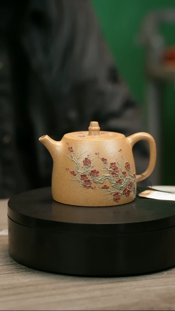 茶壶紫砂消**你H2411陈春芬段泥梅花汗铎