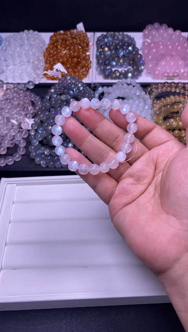 手串未镶嵌月光石8mm蓝月光（多样性发货，发其一）