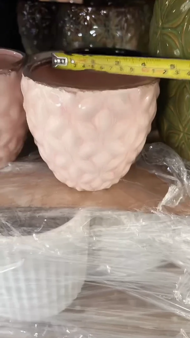 【闪购商品】陶瓷微瑕花盆高12cm内口11cm