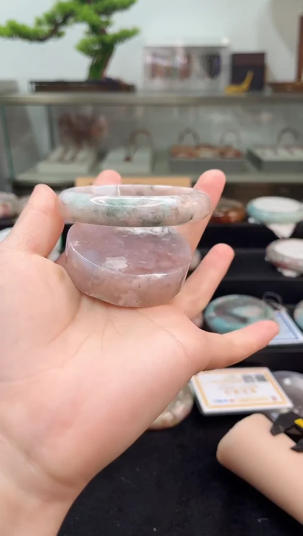 未镶嵌手镯石英质玉57圈口（赠品镯心）S987149