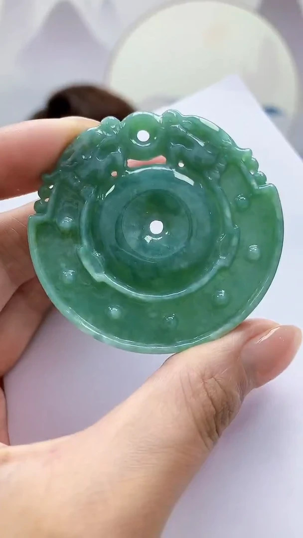 未镶嵌定制翡翠5159MM-毛货挂件22