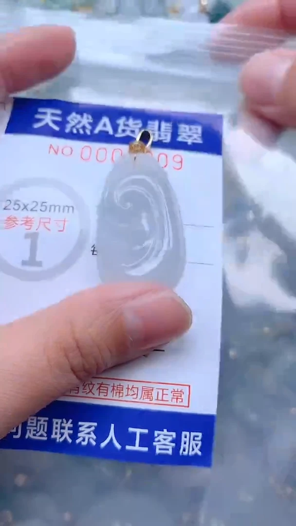 翡翠未镶嵌吊坠(不含链)1