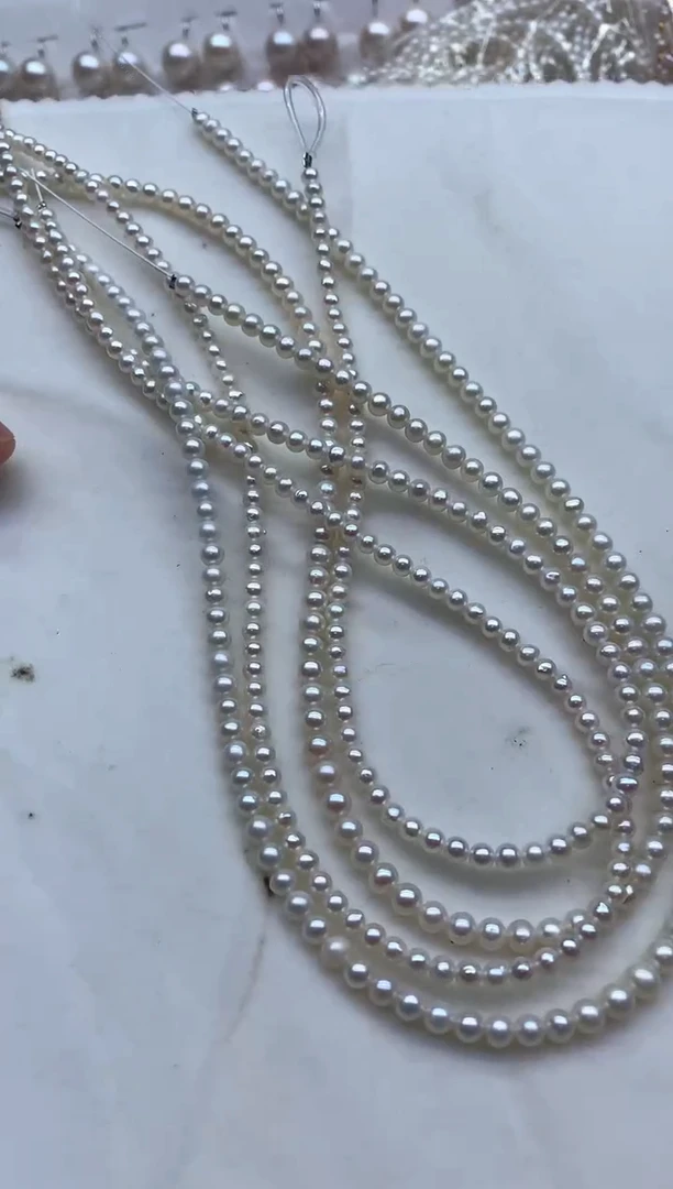 未镶嵌淡水珍珠裸珠无扣头多样性发其一，非无暇