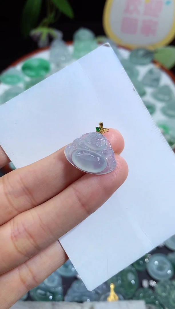 颈饰未镶嵌翡翠佛公